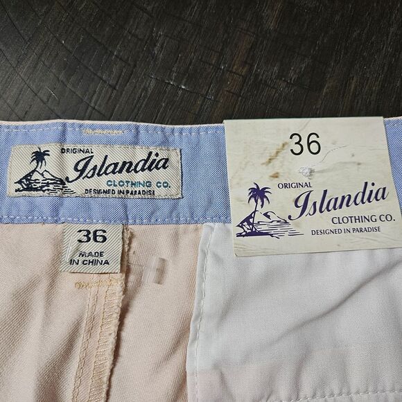 Islandia Mens Bermuda Shorts Size 36 bisque color new with tags - Picture 4 of 6